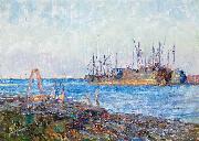Frederick Mccubbin Ships, Williamstown by Frederick McCubbin Spain oil painting artist